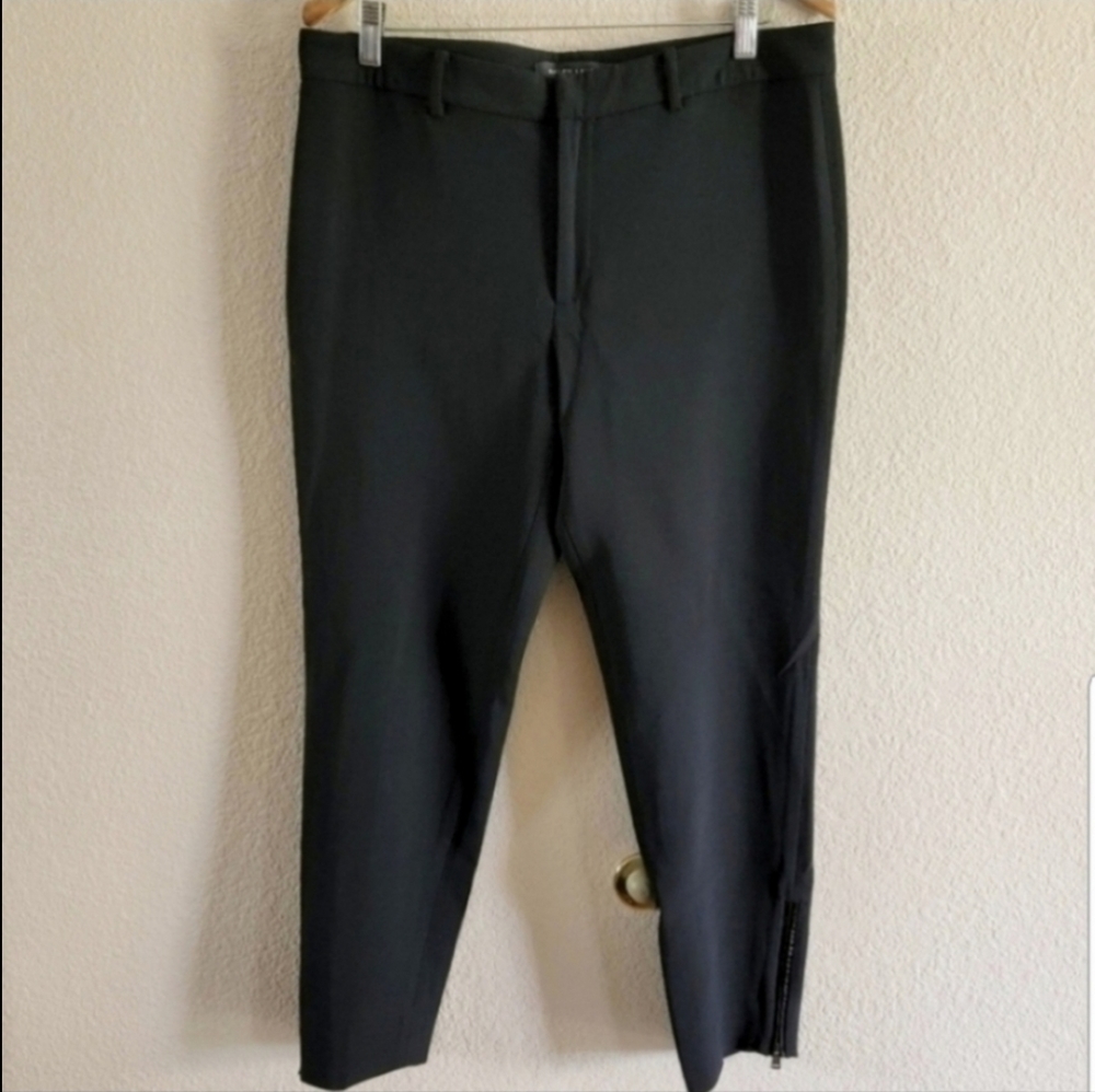 Ralph Lauren Black Label Wool High Rise Tapered Trouser Women's Pant Size 12